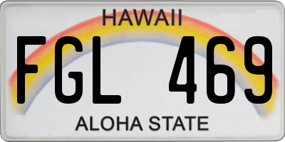 HI license plate FGL469