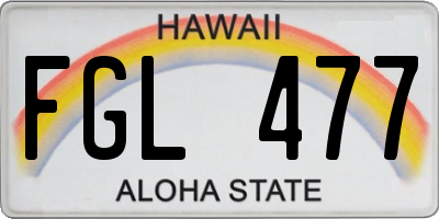 HI license plate FGL477