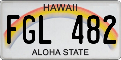 HI license plate FGL482