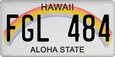 HI license plate FGL484