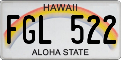 HI license plate FGL522