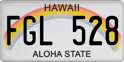 HI license plate FGL528