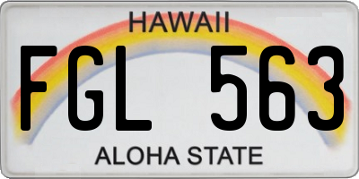HI license plate FGL563