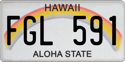 HI license plate FGL591
