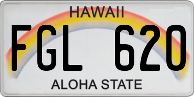 HI license plate FGL620