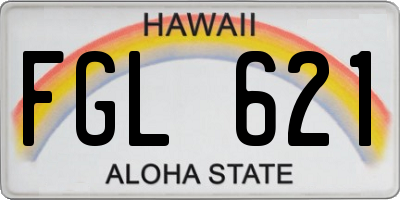 HI license plate FGL621