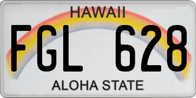 HI license plate FGL628