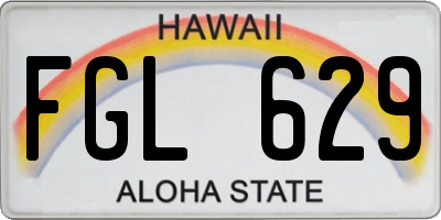 HI license plate FGL629