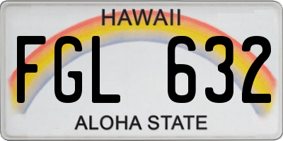 HI license plate FGL632