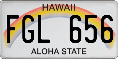 HI license plate FGL656