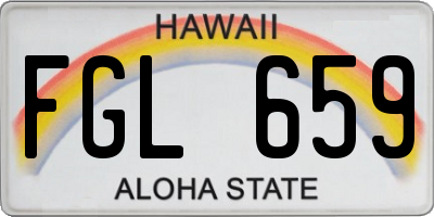 HI license plate FGL659
