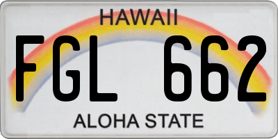 HI license plate FGL662