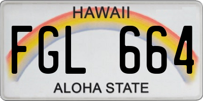HI license plate FGL664