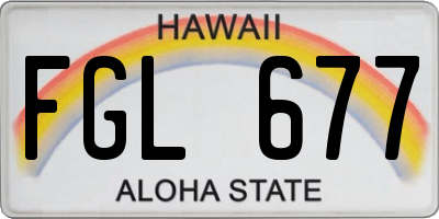 HI license plate FGL677