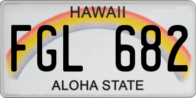 HI license plate FGL682