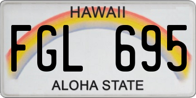 HI license plate FGL695