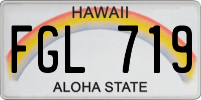 HI license plate FGL719