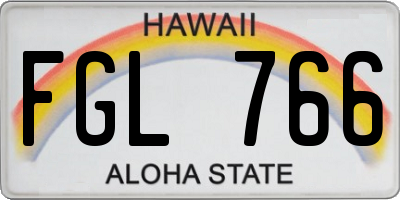 HI license plate FGL766