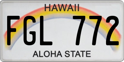 HI license plate FGL772
