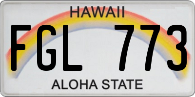 HI license plate FGL773