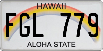 HI license plate FGL779