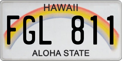 HI license plate FGL811