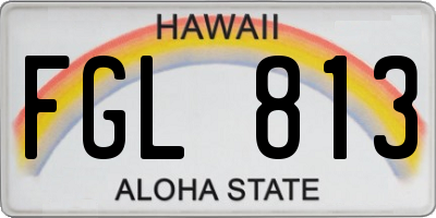 HI license plate FGL813