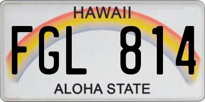 HI license plate FGL814