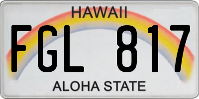 HI license plate FGL817
