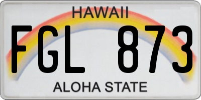 HI license plate FGL873