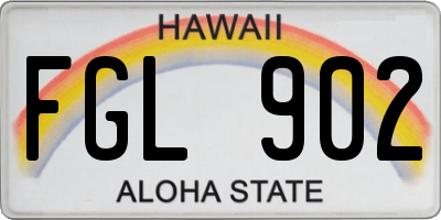 HI license plate FGL902