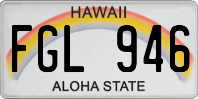 HI license plate FGL946
