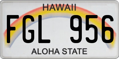 HI license plate FGL956
