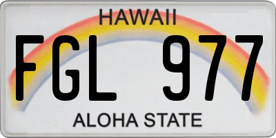 HI license plate FGL977