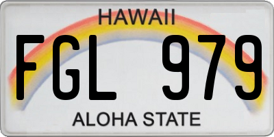 HI license plate FGL979