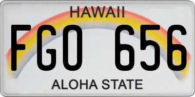 HI license plate FGO656