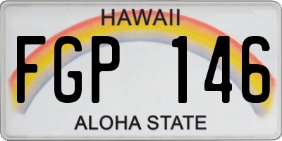 HI license plate FGP146