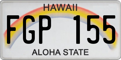 HI license plate FGP155