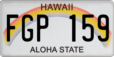 HI license plate FGP159