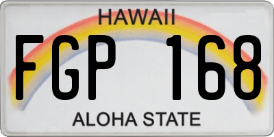 HI license plate FGP168