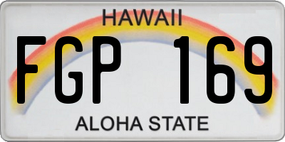 HI license plate FGP169