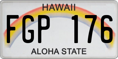 HI license plate FGP176