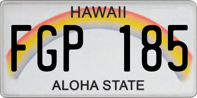 HI license plate FGP185