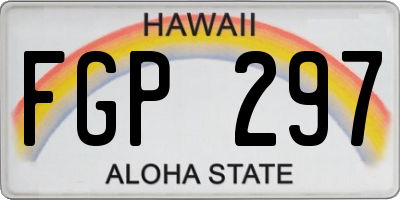 HI license plate FGP297