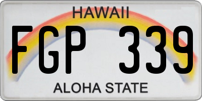 HI license plate FGP339