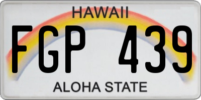 HI license plate FGP439