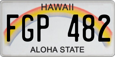 HI license plate FGP482