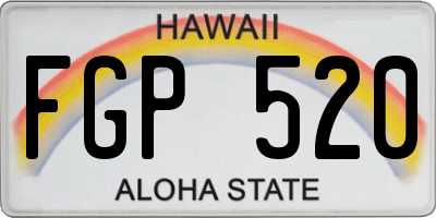 HI license plate FGP520