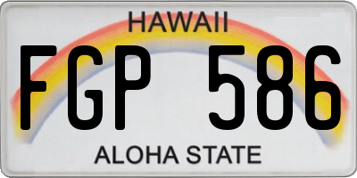 HI license plate FGP586