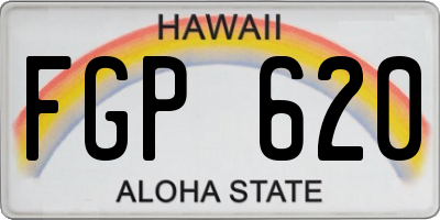 HI license plate FGP620